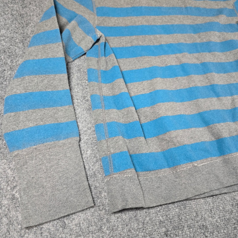 American Eagle Outfitters Striped Sweatshirt Blue Gray Yellow Logo‎ XL TG - Picture 12 of 12
